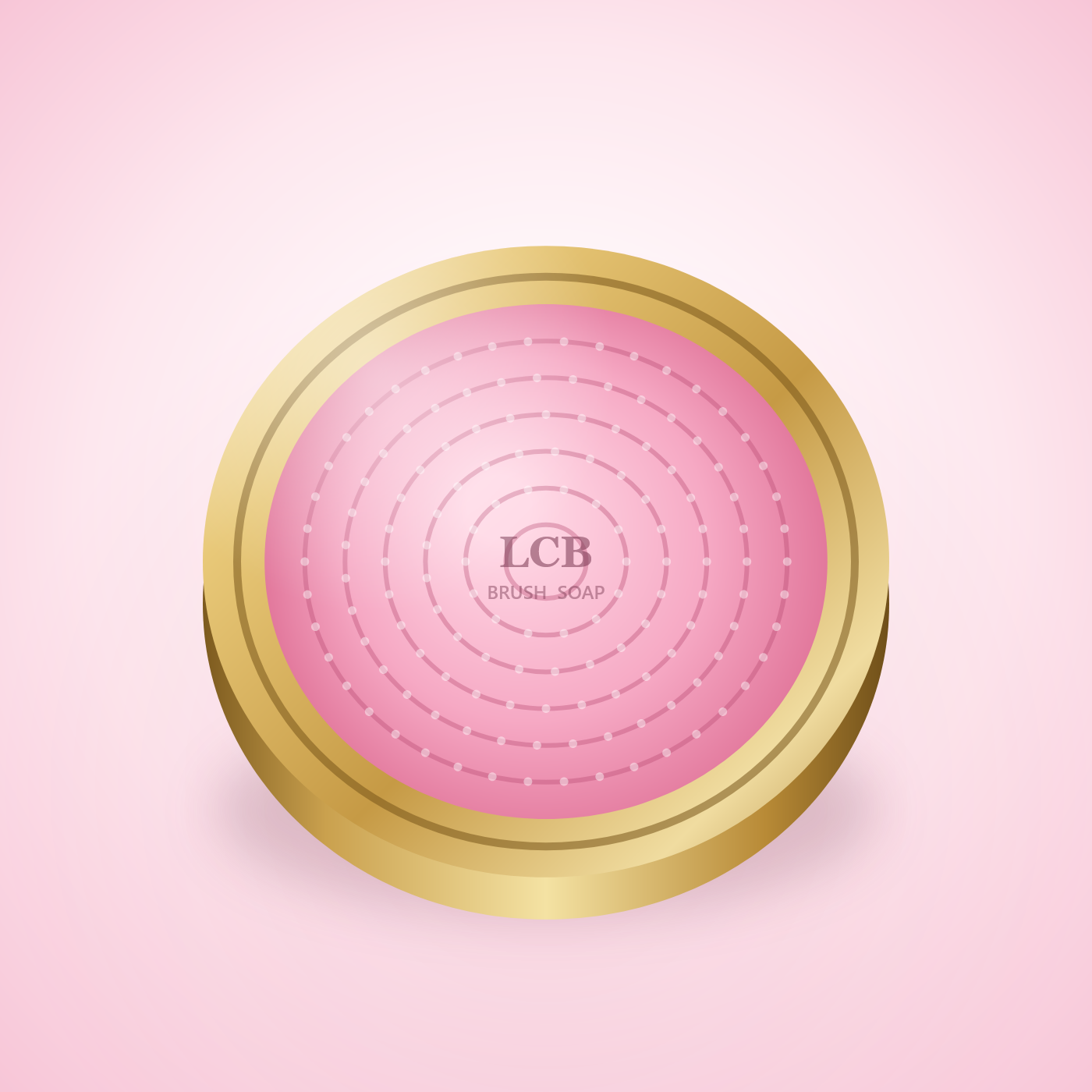 LuxeClean Brush Soap — solid cleanser with silicone pad